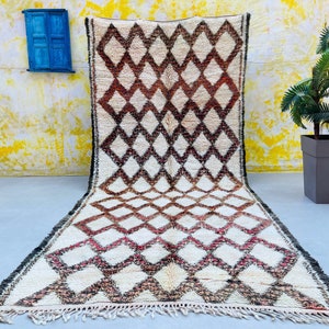 Moroccan vintage rug 5.9 FT x 13.3 FT - Old berber rug - 6x13 rug - Authentic vintage area rug