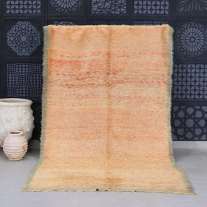 Minimalist Moroccan Wool Rug 5.3 Ft x 9.0 Ft, berber rug, handmade rug, contemporary rug, abstract rug, boho rug 5x9, Modern Boho Decor