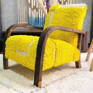Reading Armchair, Mid century armchair, Moroccan chair, Accent chair, Indoor and Outdoor chair