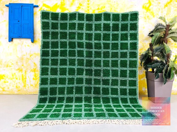 Moroccan Grid rug - Custom size rug - Beni ourain rug grid - Morocco rug - Berber rug hand knotted - Moroccan rug - Wool rug