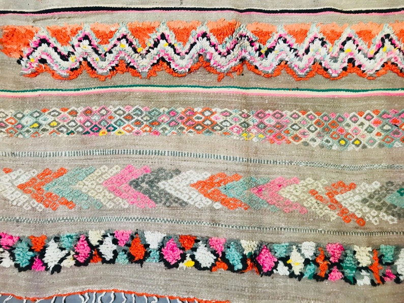 5x11 Handwoven Unique Moroccan flat woven rug Berber kilim Etsy