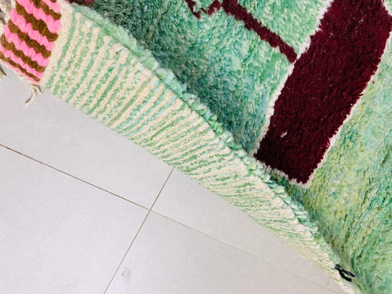 Luxurious high-pile Moroccan rug for contemporary decor.
