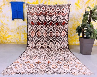 Vintage Rug 6.0 Ft x 11.8 Ft, Moroccan Carpet, Floor Rug, Area Rug 6x12, Boujaad Rug, Morocco Vintage Rugs, Amazing Boho Rug for Bedroom