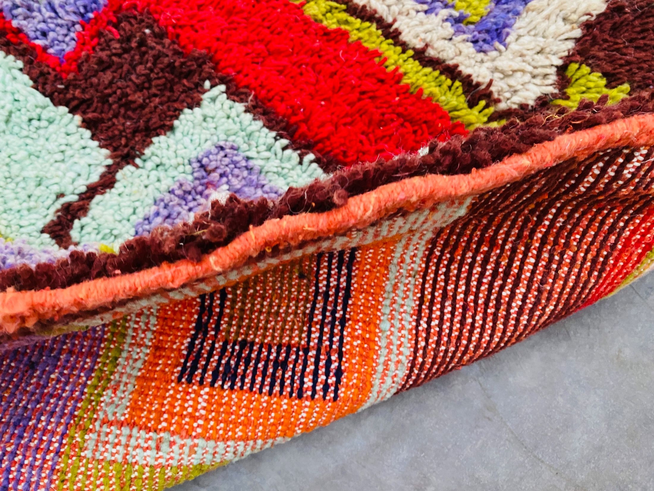 Unique Moroccan rug 6x9 Handmade Berber carpet | Etsy