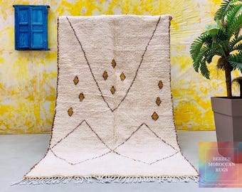 Beni ourain rug - Moroccan rug - Berber rug - Custom size rug - Moroccan area rug - Handmade rug - Custom design rugs - custom made rug
