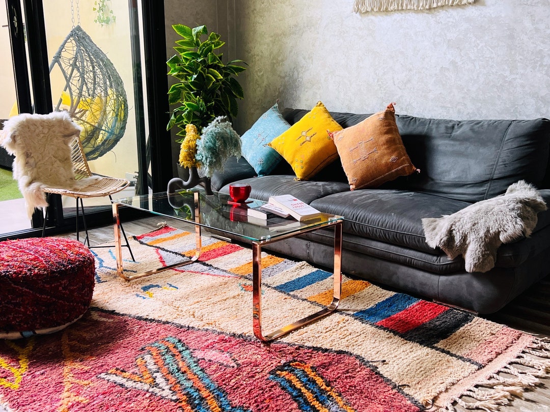 Beni Ourain Rug Authentic Moroccan Rug Berber Carpet Etsy