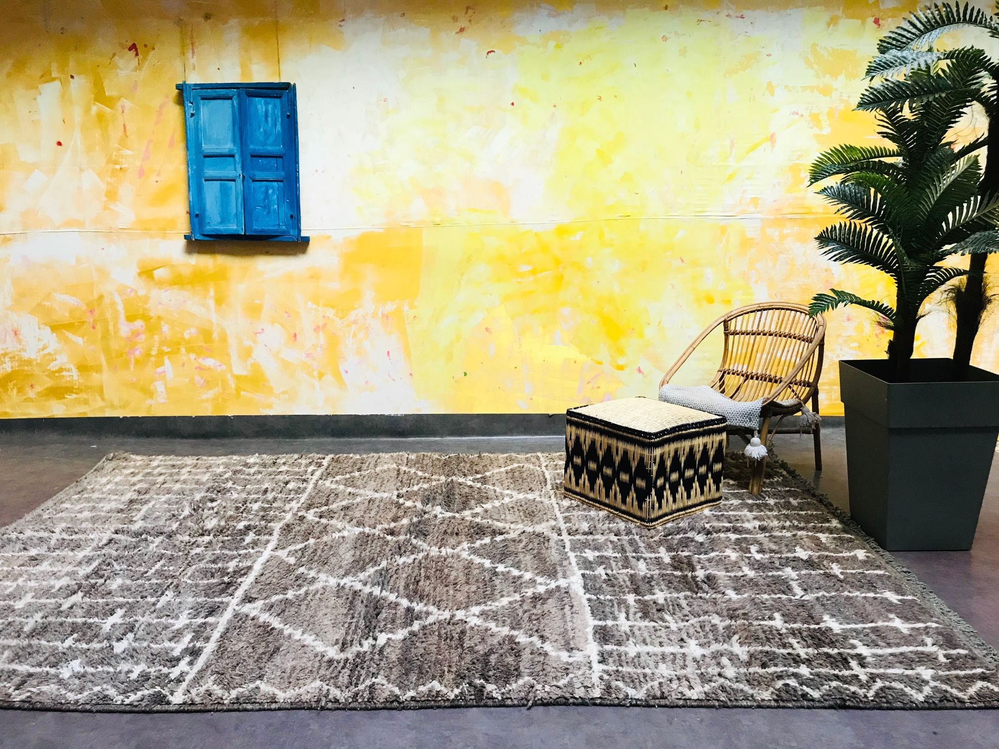 Beni Ourain Rug Authentic Moroccan Rug Berber Carpet Etsy