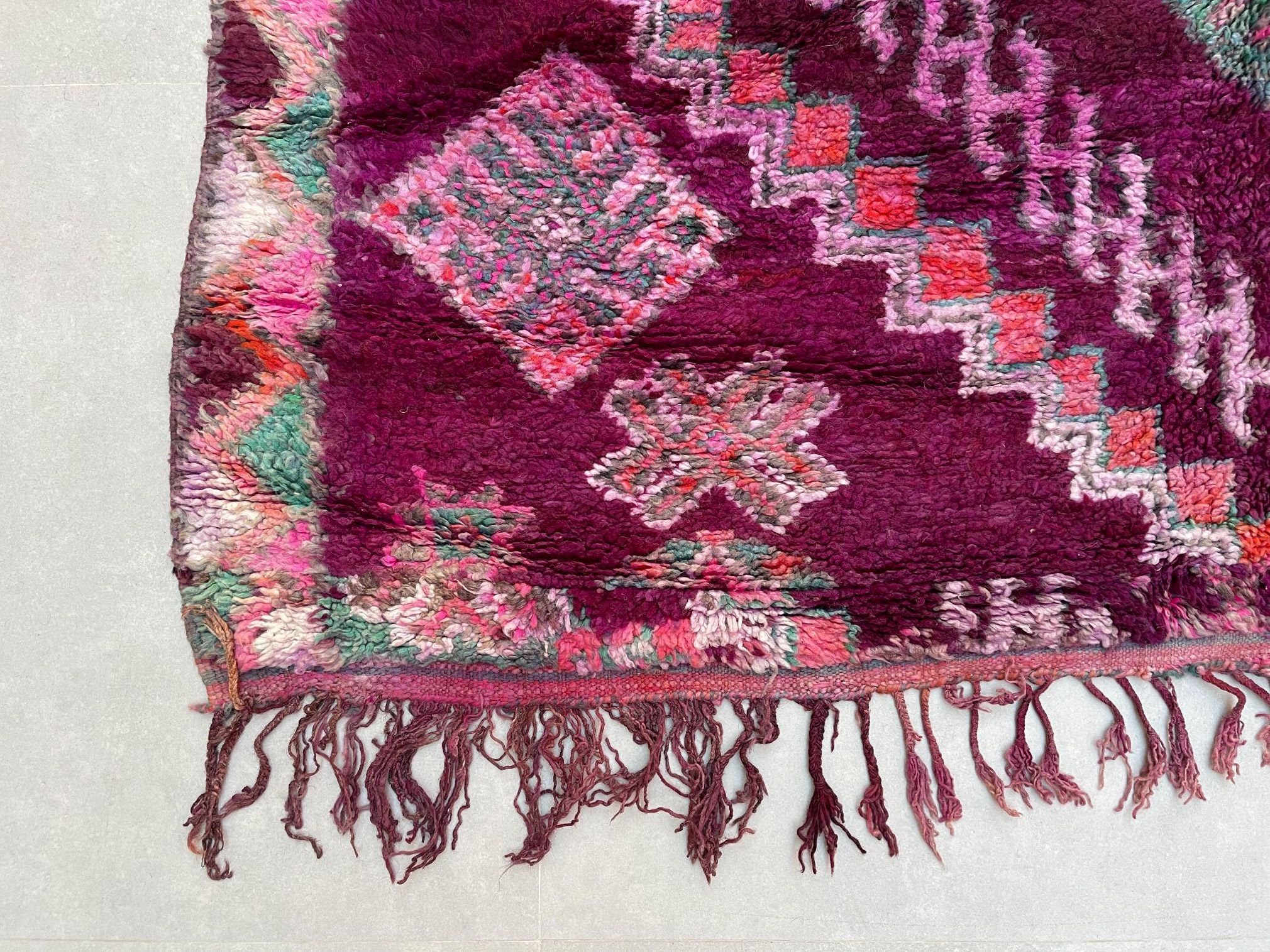 Antique Moroccan Rug 5.5 FT X 10.5 FT Area Rug Vintage Etsy