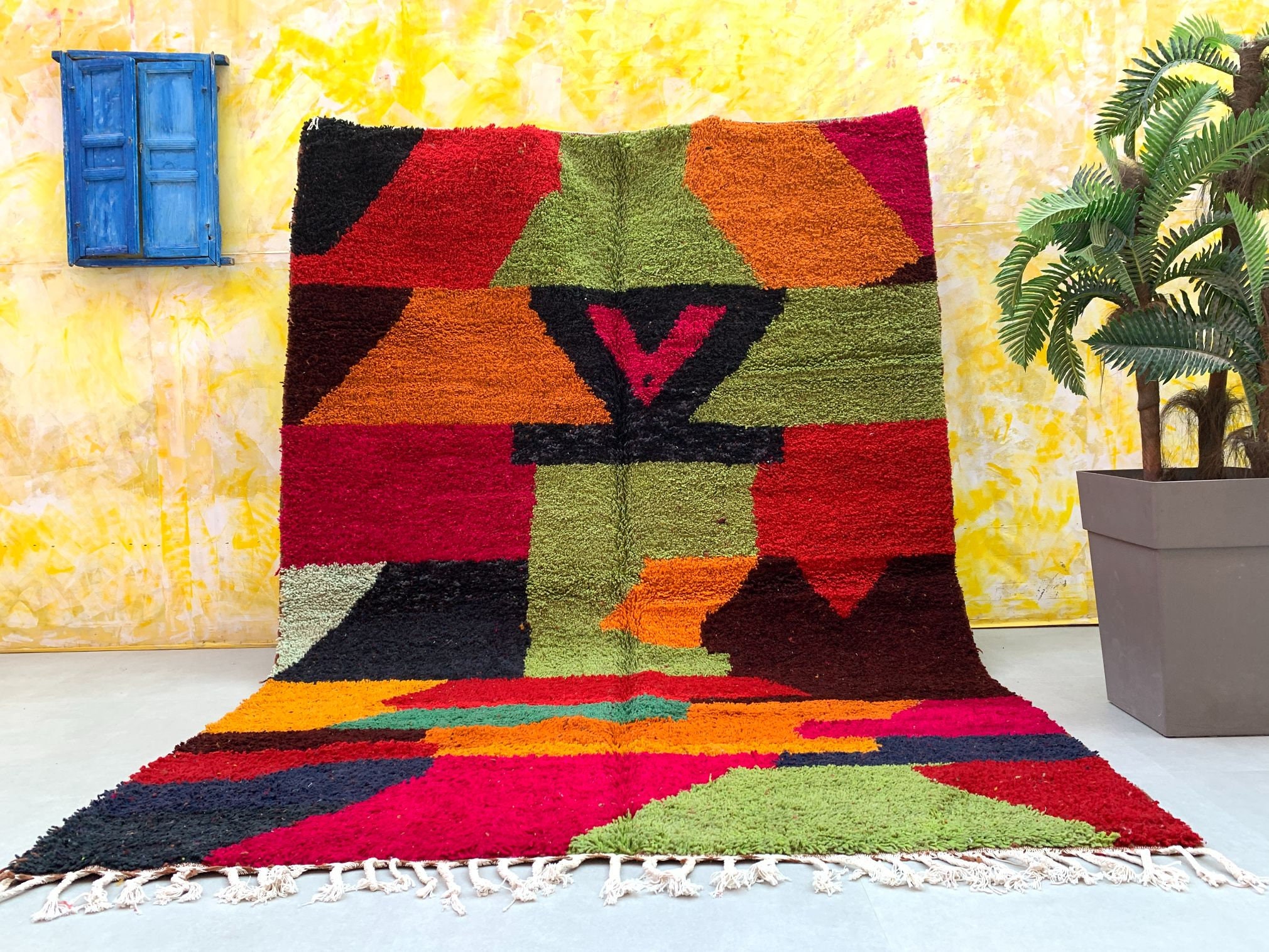 Authentic Beni ourain rug 6.9 FT x 9.5 FT Genuine wool Etsy