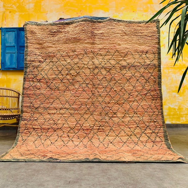 5x6 Vintage rug - Antique rug - Moroccan rug - Morocco rug - Wool rug - handmade rug - Handwoven rug - Berber carpet - Berber rug - Pink rug
