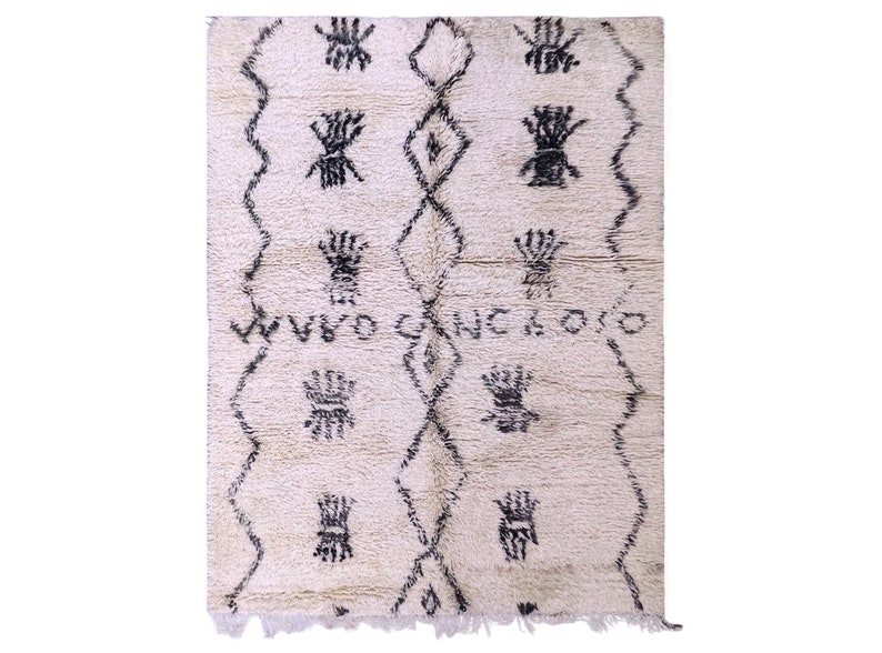 Moroccan wool rug, boho rug, wool rug,	oriental rug, Vintage Moroccan rug, Traditional rug, area rug, tufted rug, kilim rug, living room rug, beni ourain rug,	vintage rug, abstract rug,