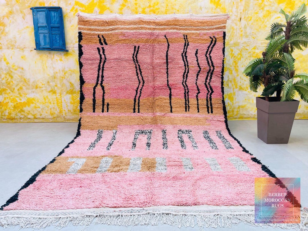 Beni Ourain Rug- Authentic Moroccan Rug- Custom Beni Ourain Rug- Beni ...