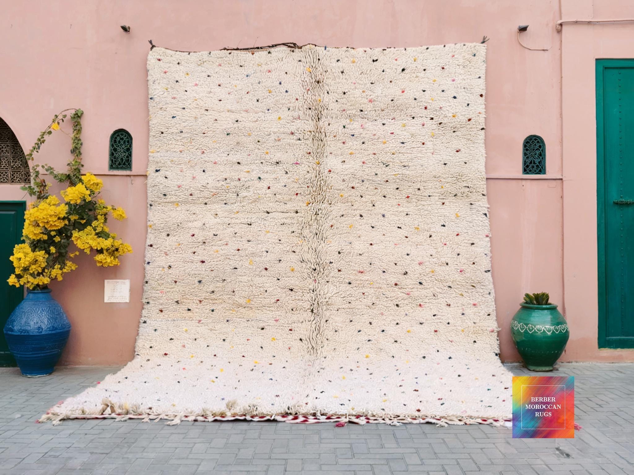 Tapis berbère fait main traditionnelle marocaine | Selency