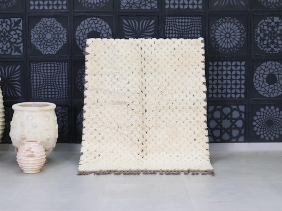 Moroccan rug, Custom Moroccan rug, abstract rug, beni ourain rug, berber wool rug, abstract moroccan rug, white moroccan rug