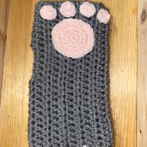 Fingerless gloves - kitty paws - stocking stuffer - little girl gloves - crochet gloves - crochet fingerless gloves