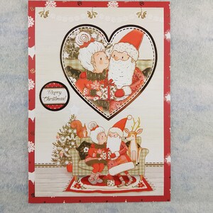 Joyeux Noel avec Mme Claus M. Santa Claus sur la carte .
