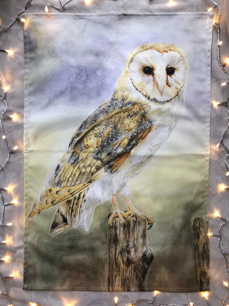 Owl 100/% Cotton Tea Towel