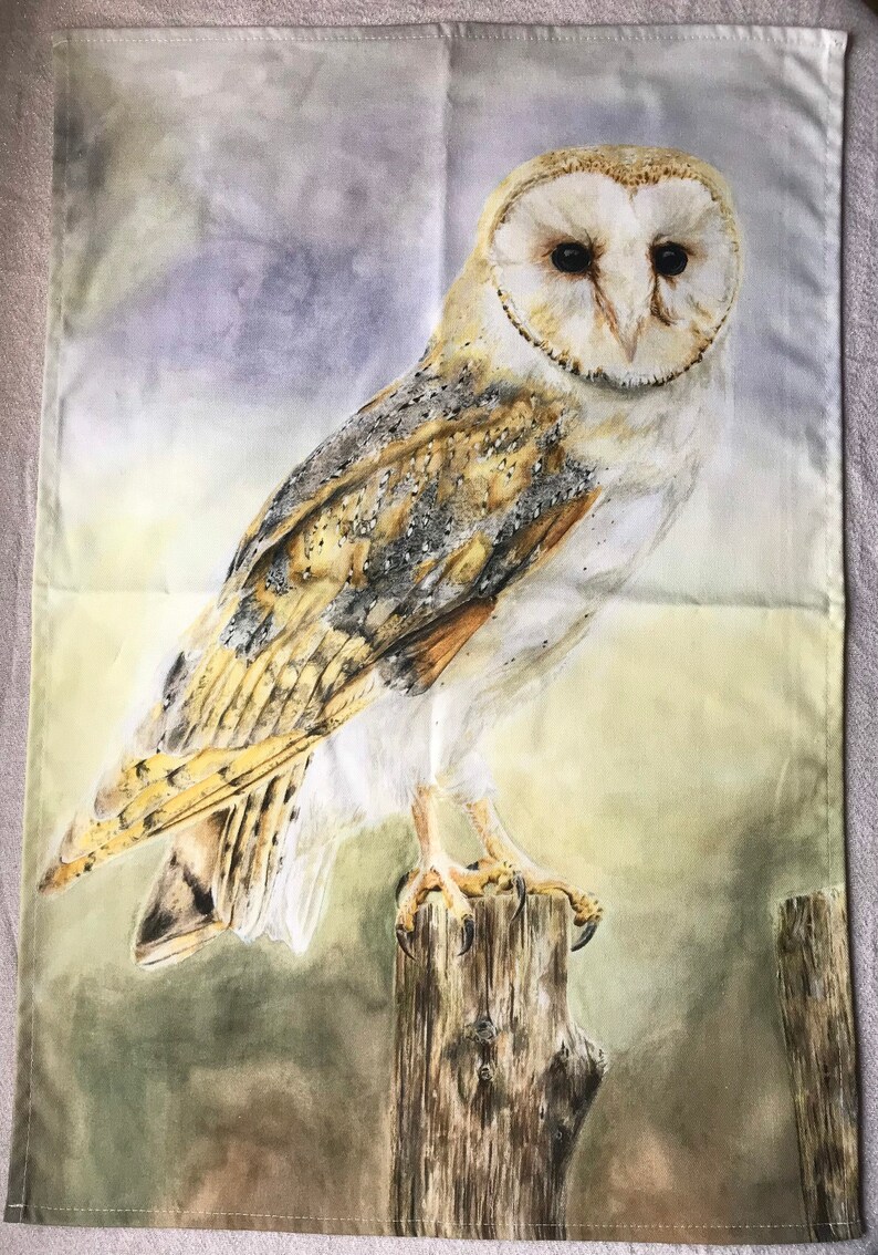 Owl 100/% Cotton Tea Towel