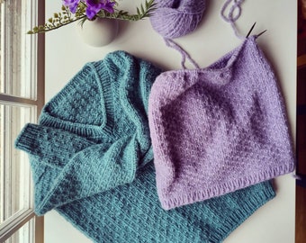 Cropped Knit Sweater Pattern: Easy Pullover, Inclusive Sizing (PDF Pattern)