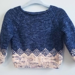 Little Osk Pullover Knitting Pattern: Scandinavian Colorwork (Sizes 6mo-6T)