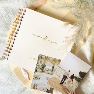 Personalised Wedding Day Scrapbook | Wedding Photo Album, Couples Scrapbook, Gift for Newlyweds, Custom Memory Book for Couples