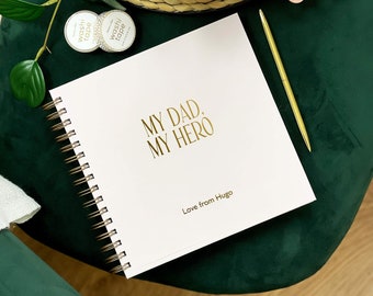 Album de scrapbooking pour papa | Livre de souvenirs, livre photo personnalisé, premier cadeau de fête des pères