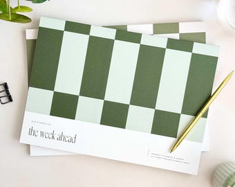 A4 Weekly Planner Notepad, Desk Pad with Habit tracker, Week Schedule & To Do List