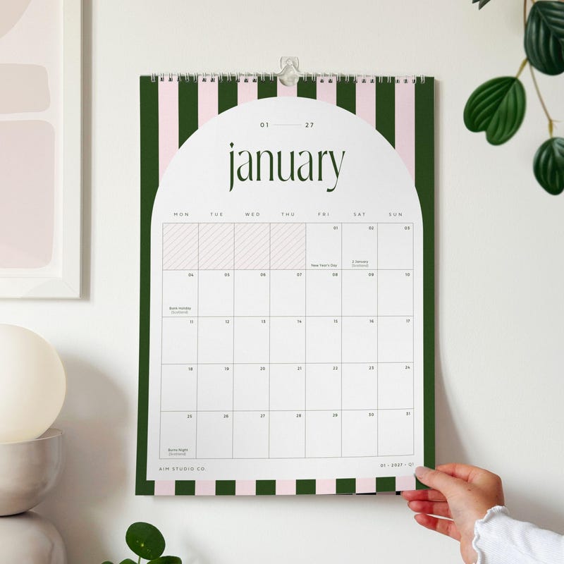Delivery Note Printed Example Landscape 2026 Calendar - Etsy UK
