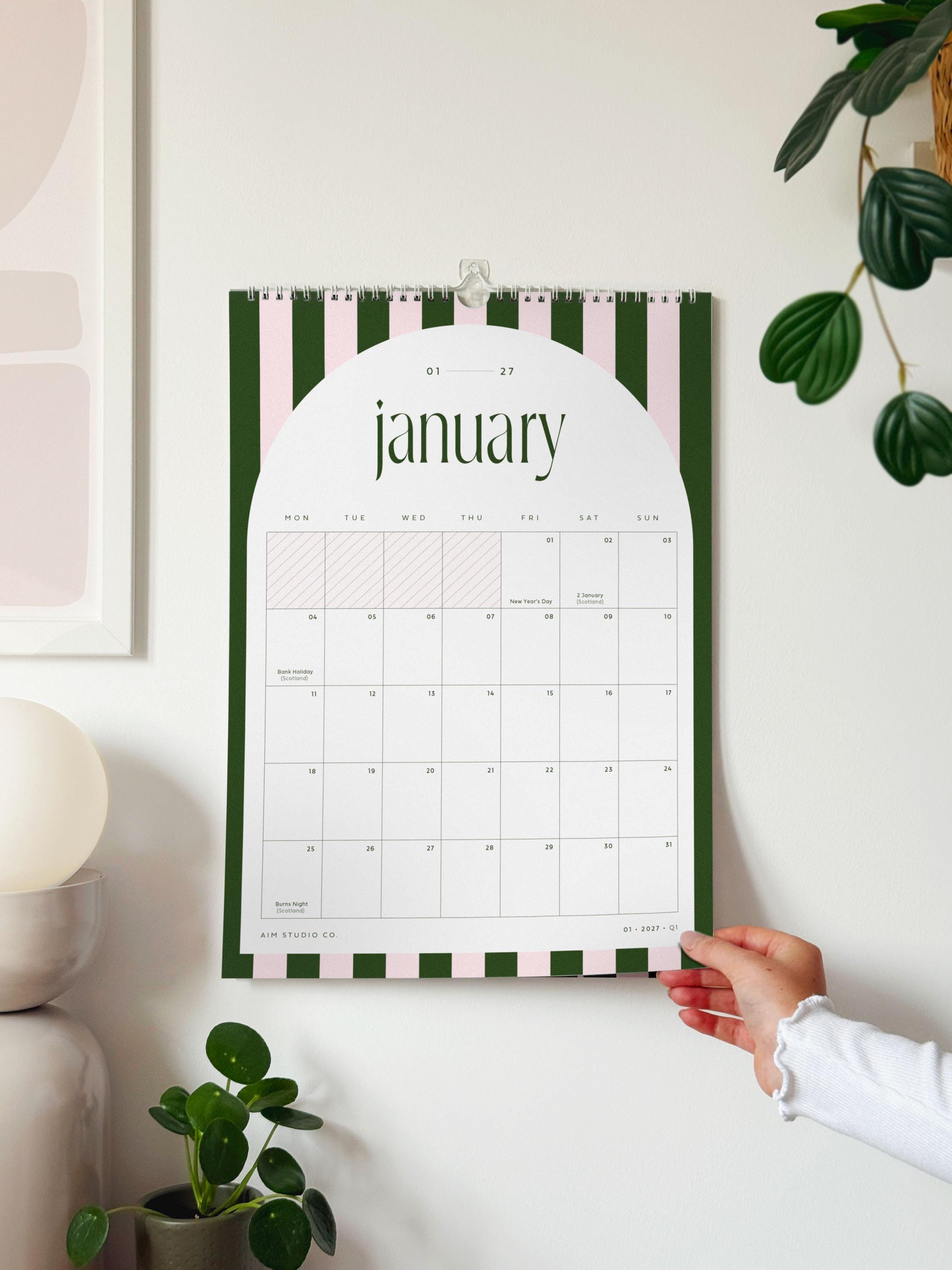 Bank Calendar - Etsy