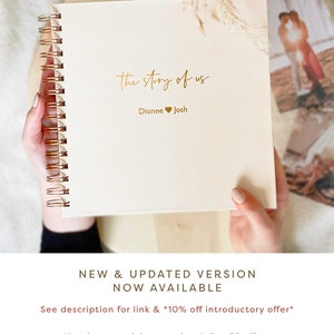 Personalised Couples Memory Book The Story of Us Scrapbook, First Wedding Anniversary Gift, A5 Custom Photo Book image 10