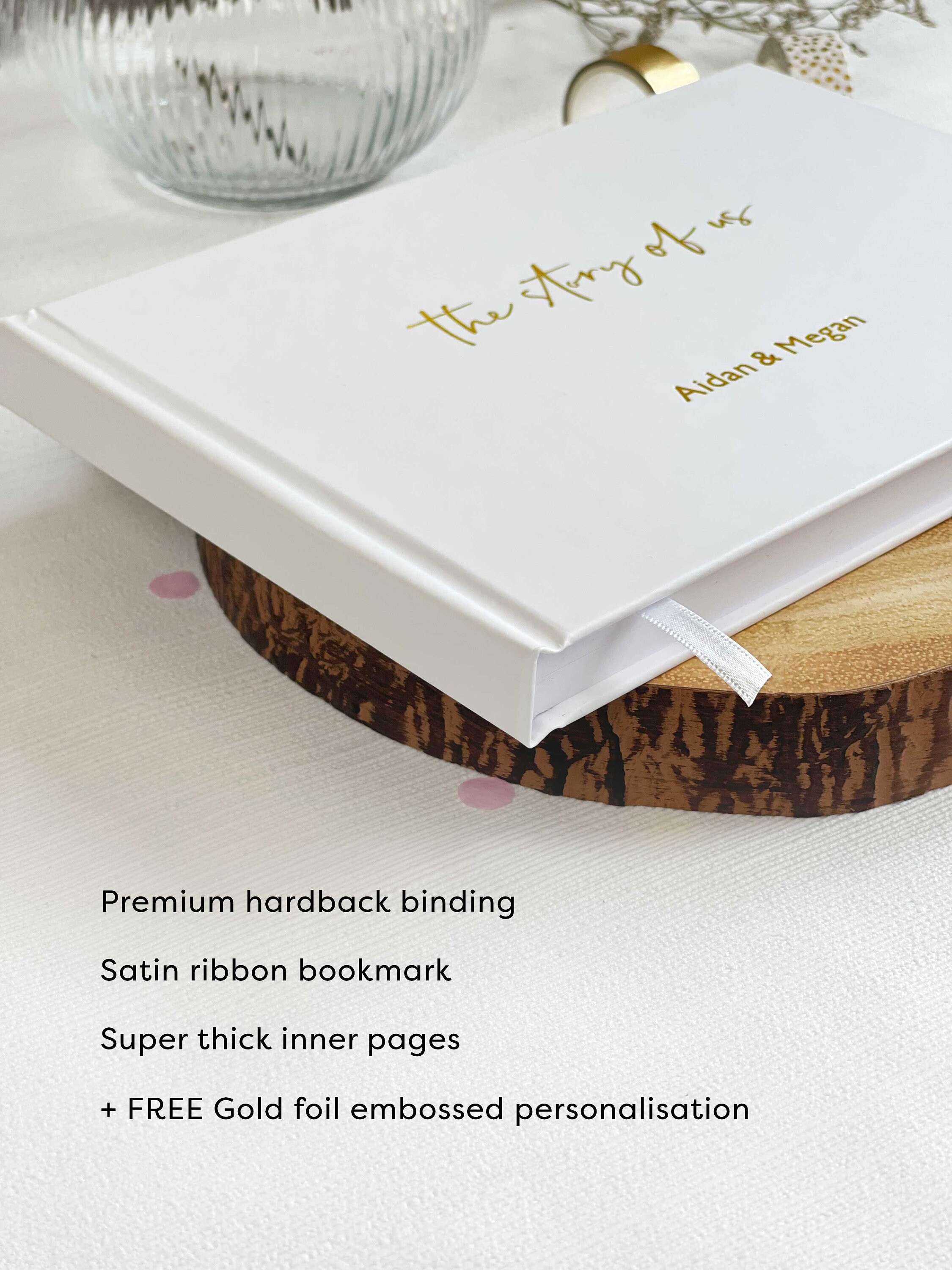 Personalised Hardcover Memory Book Couples Scrapbook First Etsy