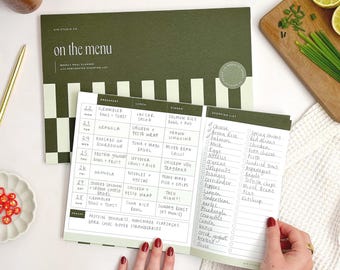 Weekly Meal Planner & Grocery List Notepad: Perforated A4 Tear‑Off Menu Plan and Shopping List