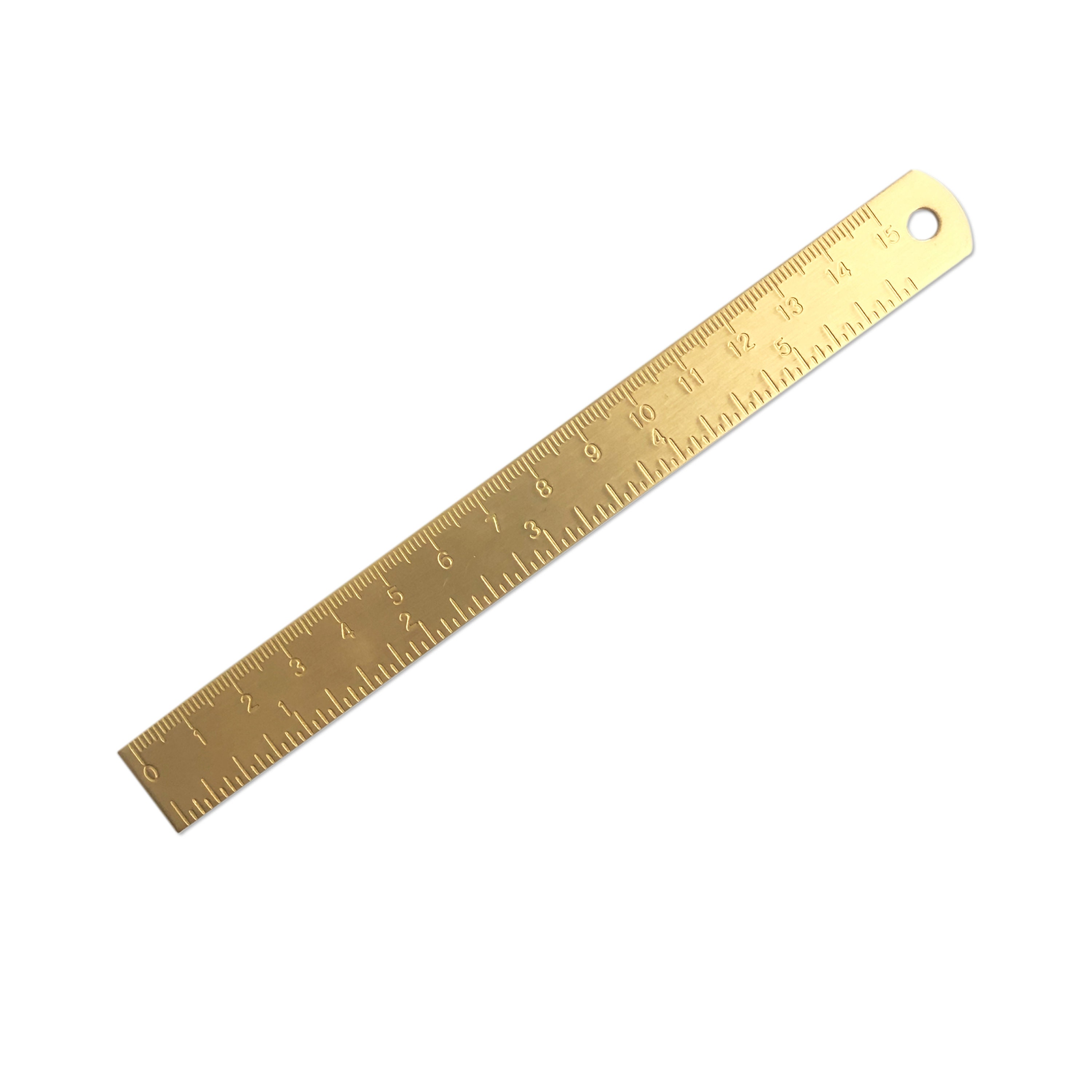 Règle en métal doré 15 cm