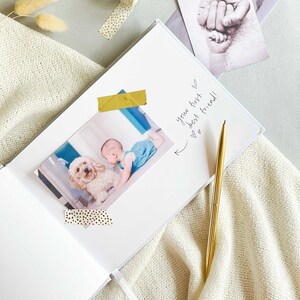 Personalised Baby Memory Book Baby Record Book, Memories Scrapbook, New Mum To Be Gift, Gender Neutral Gift, Personalised Name Book image 4