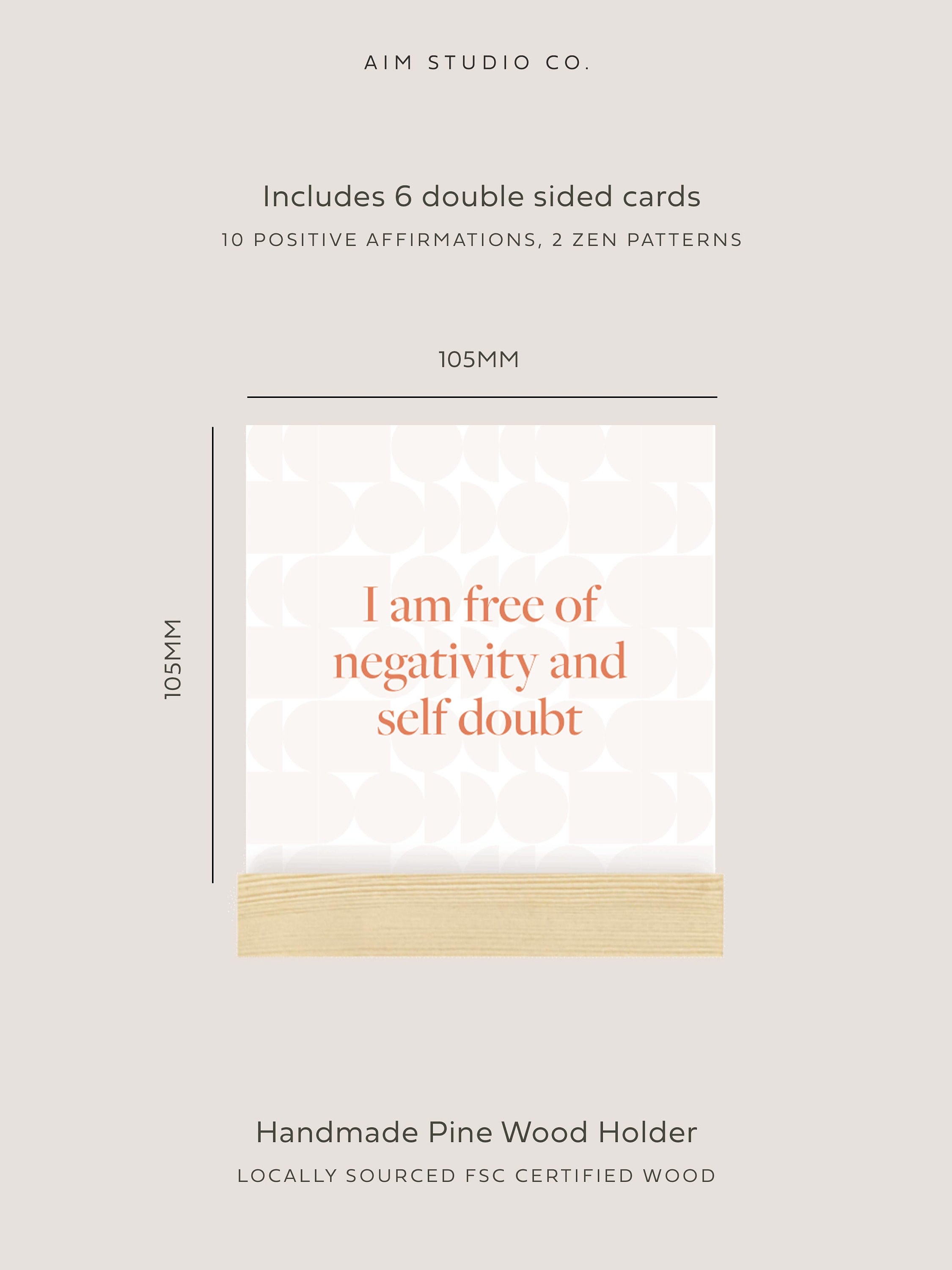 Positive Affirmations Daily Quote Cards with Stand, Affirmation Card Pack, Inspirational Prints, Vision Board Quotes, Office Desk Accessory