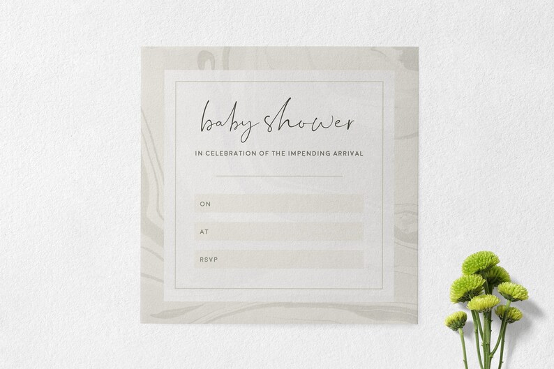 Baby Shower Invitations Neutral Gender Baby Invites Pack Of Etsy
