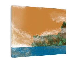 Getaway - by Bassam Photoshop Painting on Matte Canvas, Stretched