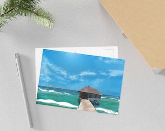 Ocean Hut Fine Art Postcards