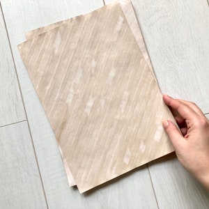 10 feuilles de papier teintées au thé A4, Papier teinté de café, Papier vieilli, pack de papier de style vintage, Insert de journal de voyage, Pack éphémère de journal indésirable