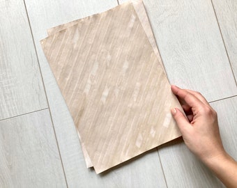 10 tea dyed paper sheets A4, Coffee stained paper, Aged papers, Vintage style paper pack, Travel journal insert, Junk journal ephemera pack