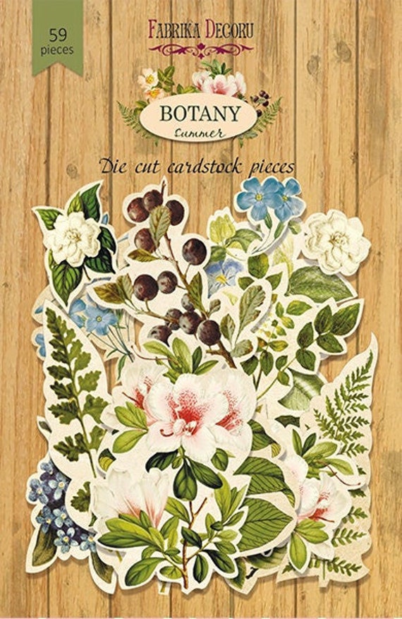 Vintage Rose Flower Scrapbook Paper Pad: Ephemera Botanical 8x8 Decorative Paper Design Scrapbooking Kit for Cardmaking, DIY Crafts, Creative Projects