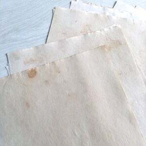 100 fogli di carta tinta al tè A4, Junk journal kit fai da te, Carta macchiata di caffè, Accessori per riviste di viaggio, Volantini antichi, confezione Ephemera
