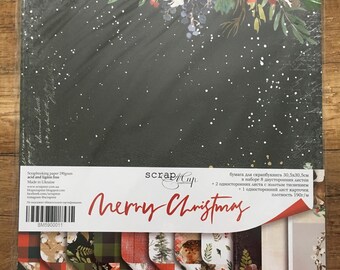 Blocco di carta natalizio 12x12, ScrapMir Buon Natale, kit diario giornaliero di dicembre, kit di scrapbooking fai da te per adulti, carta decorativa di Capodanno