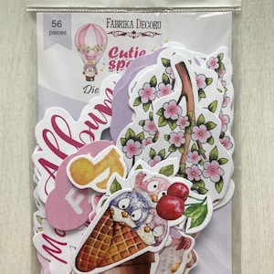 ベビージャーナルエフェメラパック、Fabrika Decoru「キューティースパロウガール」カードストックダイカット、スクラップブッキングペーパー装飾、スクラップブックカットアウト