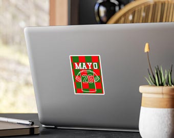 Mayo 26 Jersey Checkerboard Sticker | Kiss-Cut Vinyl Decal