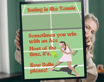 Ensemble de trois affiches de tennis, téléchargements numériques, 210 x 297 mm, livraison immédiate. Tennis girl, Open d'Australie