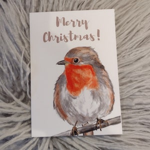 Carte de Noël Robin