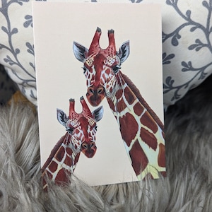 Giraffen Grußkarte