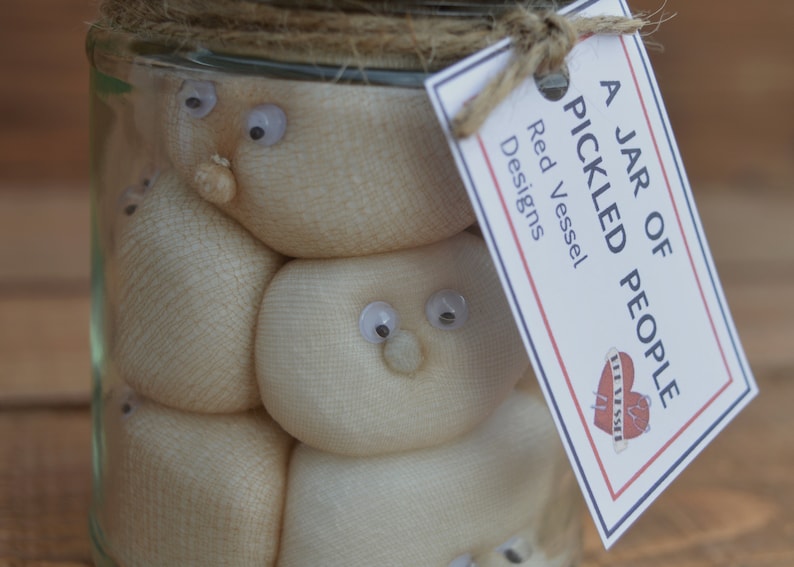 Jar of pickled people Novelty gifts for men Gifts for him Etsy