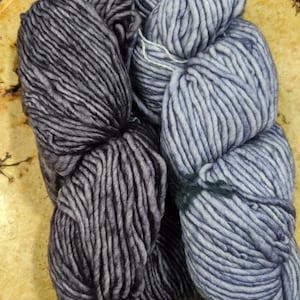 Polar Morn  or Plomo Malabrigo Mecha Yarn